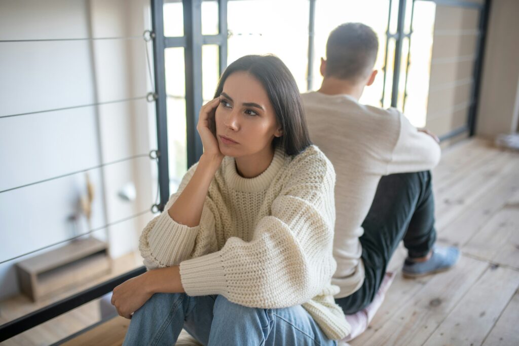 Wife feeling angry and disappointed after argument with wife